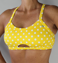 Load image into Gallery viewer, VIBE BRA Yellow Polka Dots
