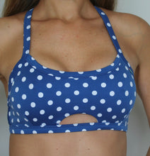 Load image into Gallery viewer, VIBE BRA Blue Polka Dots
