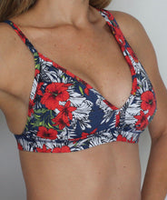 Load image into Gallery viewer, Floral Asymmetrical Yoga Bra
